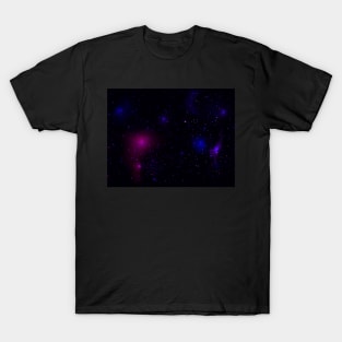 Night starry sky, space, cosmos print. T-Shirt